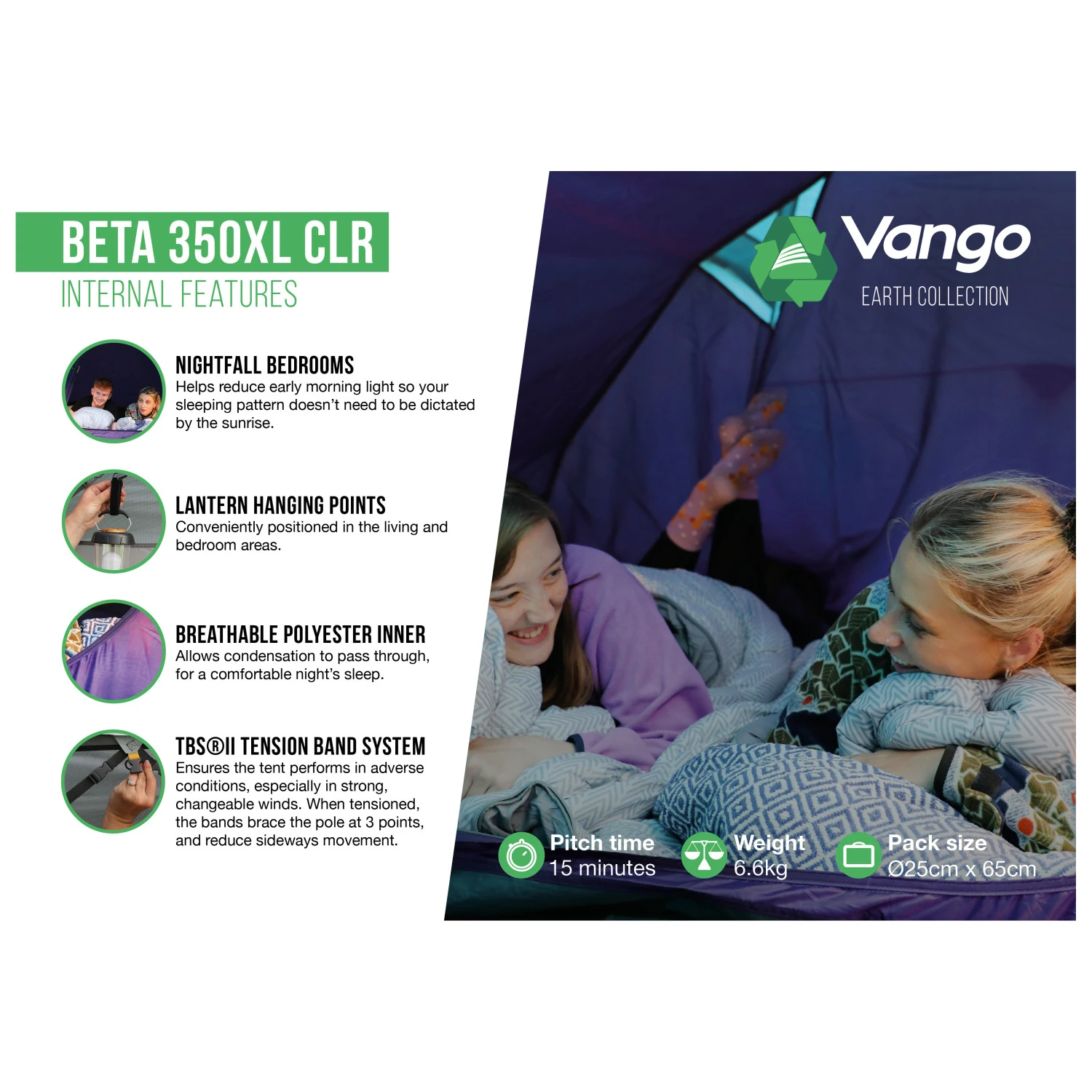 Vango Beta 350XL CLR - Tente 3 Places 4 Vango Beta 350XL CLR - Tente 3 Places – Image 2