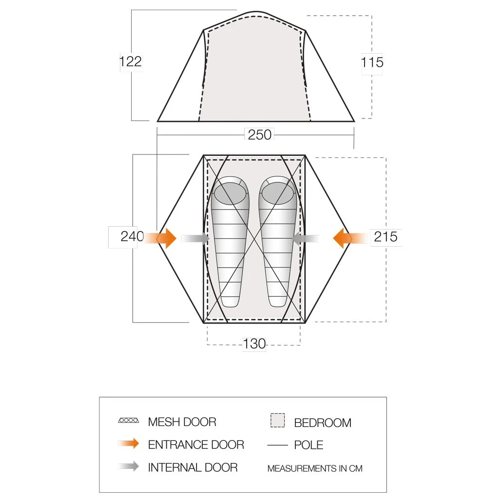 Vango Tryfan 200 - Tente 2 Places 5 Vango Tryfan 200 - Tente 2 Places – Image 3