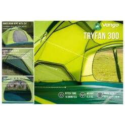 Vango Tryfan 300 - Tente 3 Places -Vango Soldes Boutique vango tryfan 300 tente 3 places detail 3