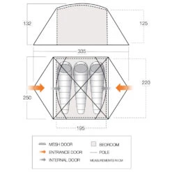 Vango Tryfan 300 - Tente 3 Places -Vango Soldes Boutique vango tryfan 300 tente 3 places detail 7